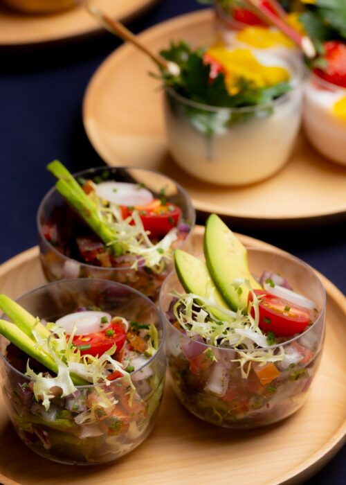 AFTcanape-05 Avocado Tomato Salsa Cups
