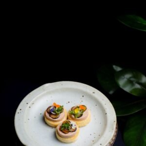 鵝肝慕絲提子多士 12pc