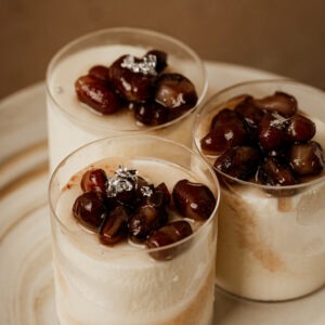 紅豆牛奶布甸杯