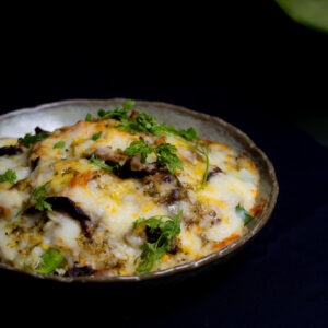 牛肝菌雞肉忌廉焗飯