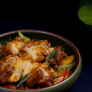 芝士焗黃咖喱牛脷