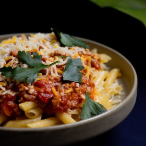 雙色芝士肉醬長通粉